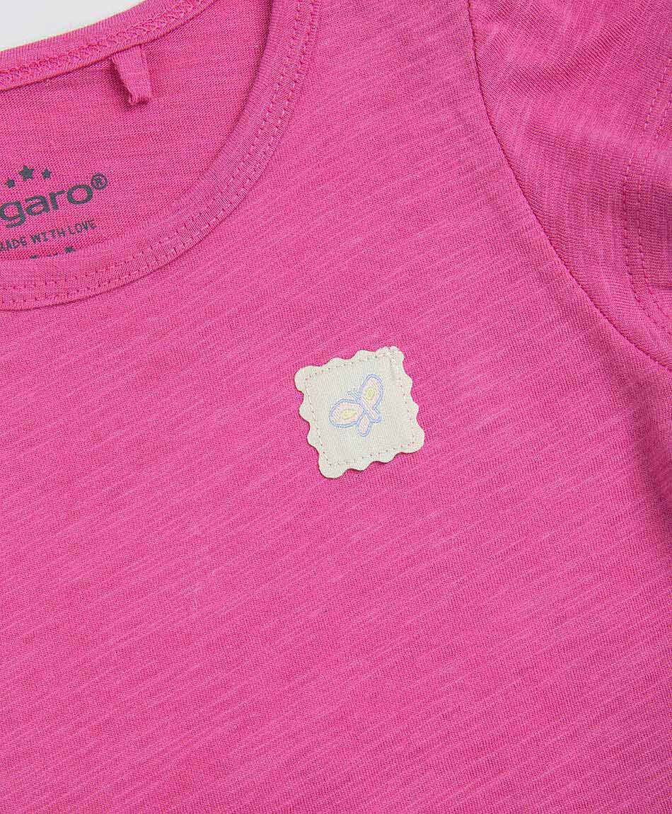 Polera beb&eacute; basic fucsia