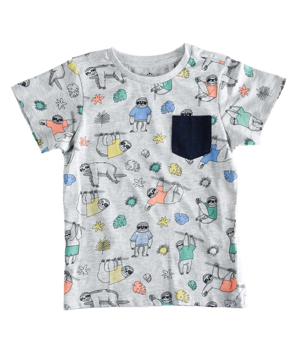 Polera manga corta cuello redondo