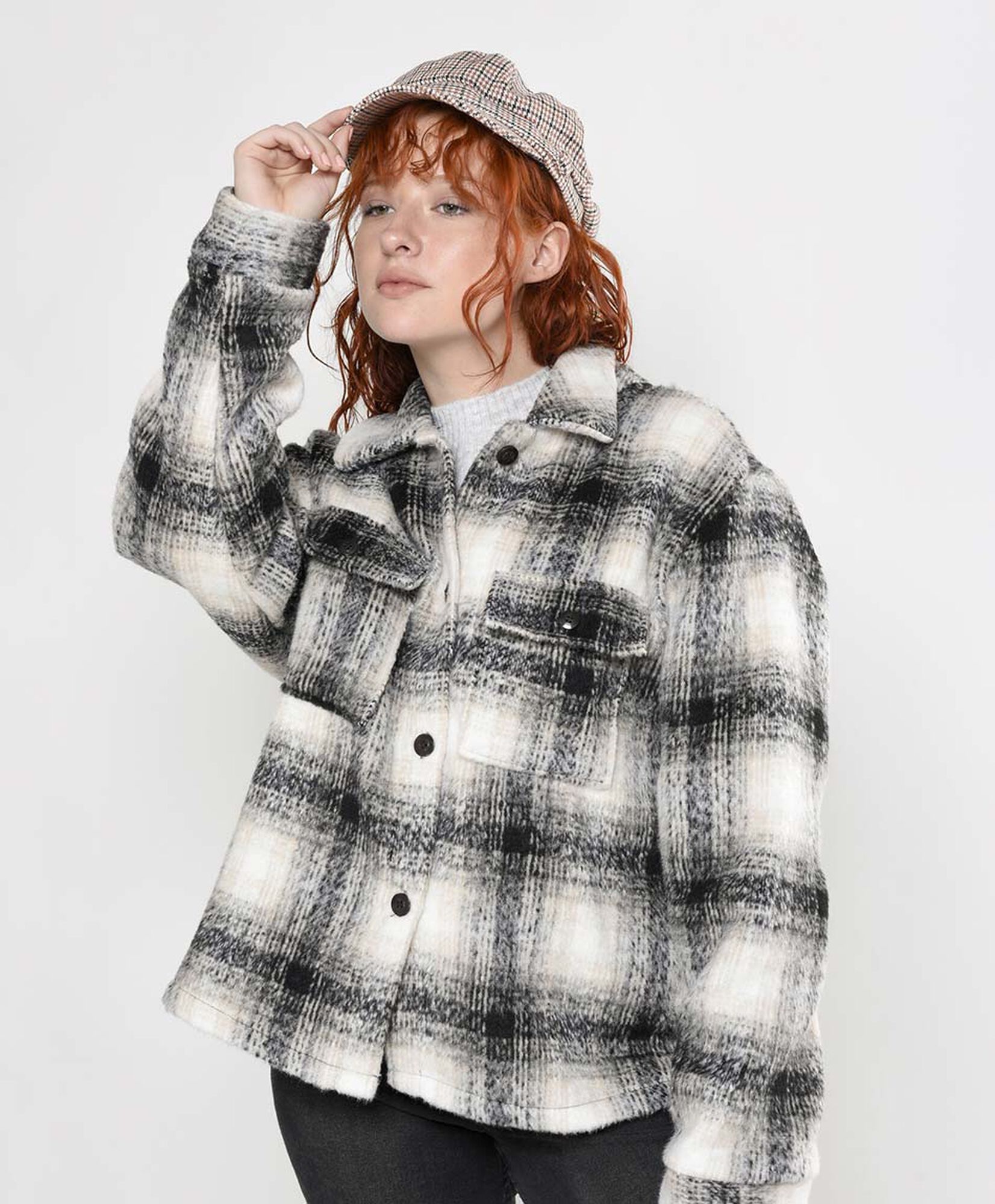 Chaqueta mujer escocesa lana Chaqueta mujer escocesa lana