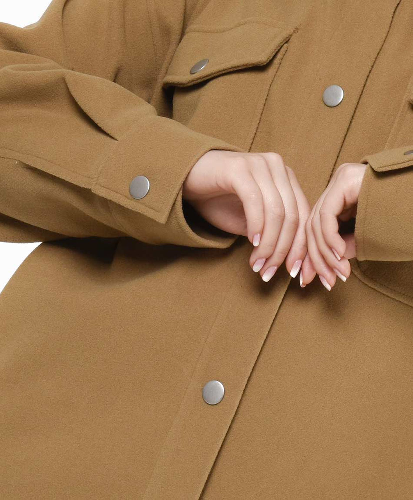 Chaqueta mujer lisa bolsillos cuadrados Chaqueta mujer lisa bolsillos cuadrados