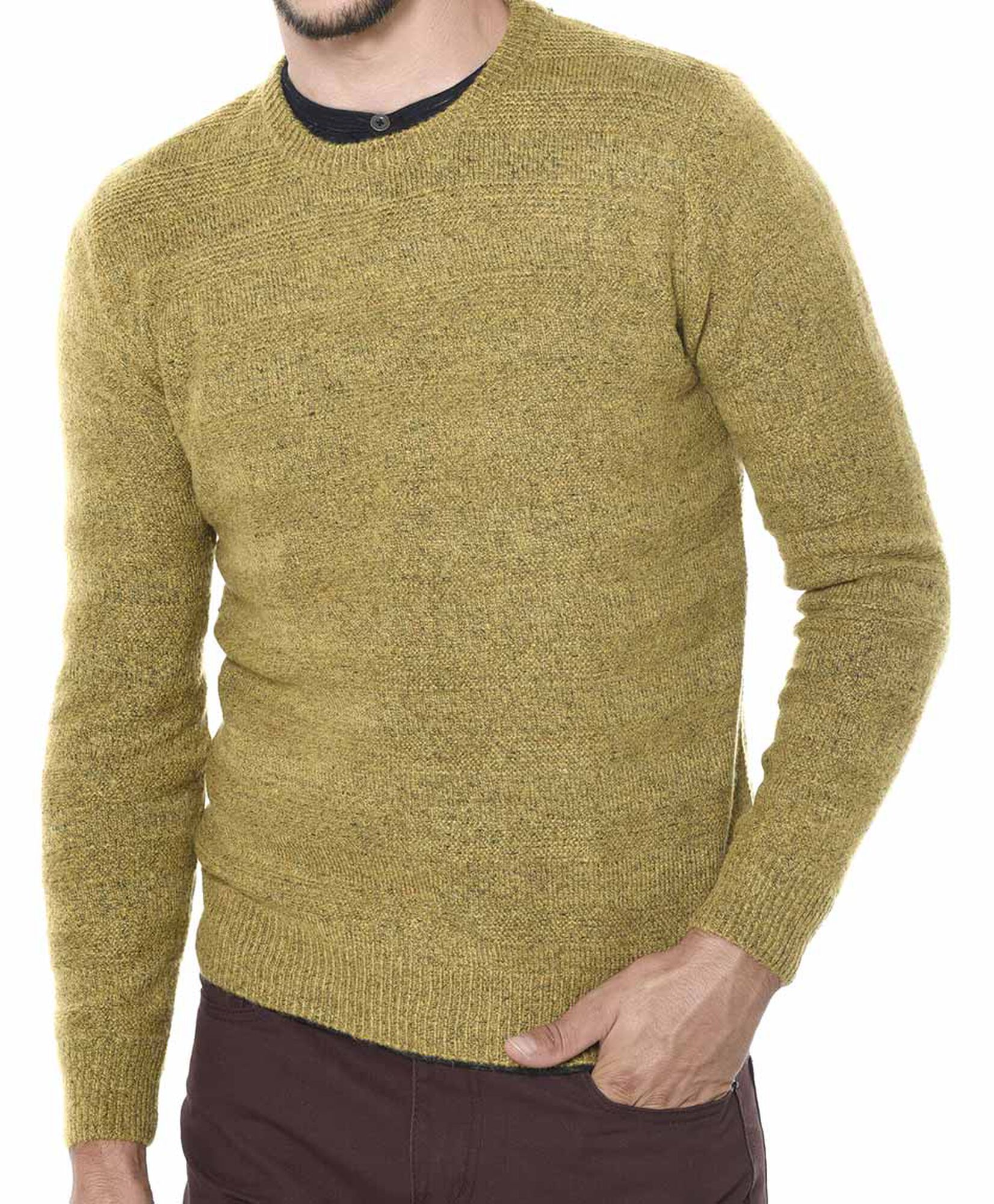 Sweater cuello redondo fantasia Sweater cuello redondo fantasia