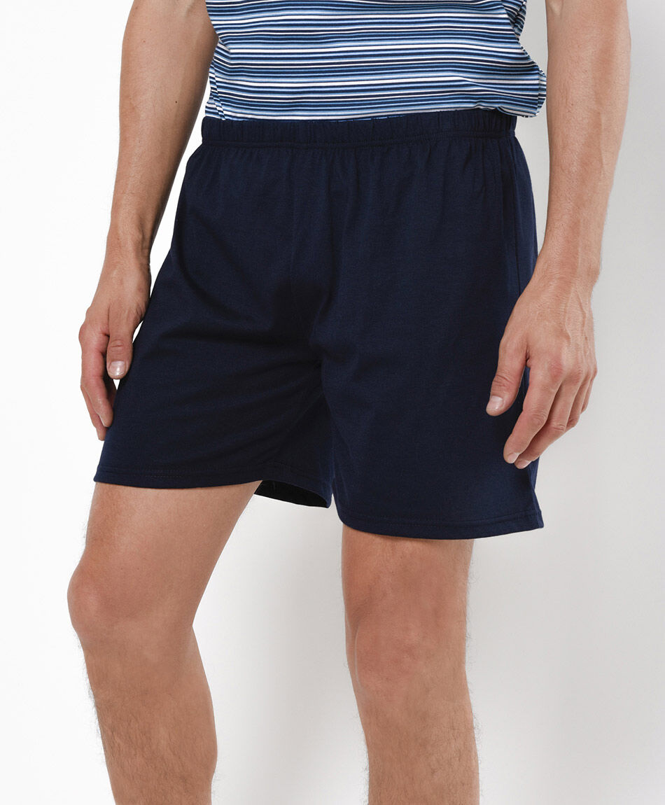 Pijama hombre l&iacute;neas bolsillo 2 piezas