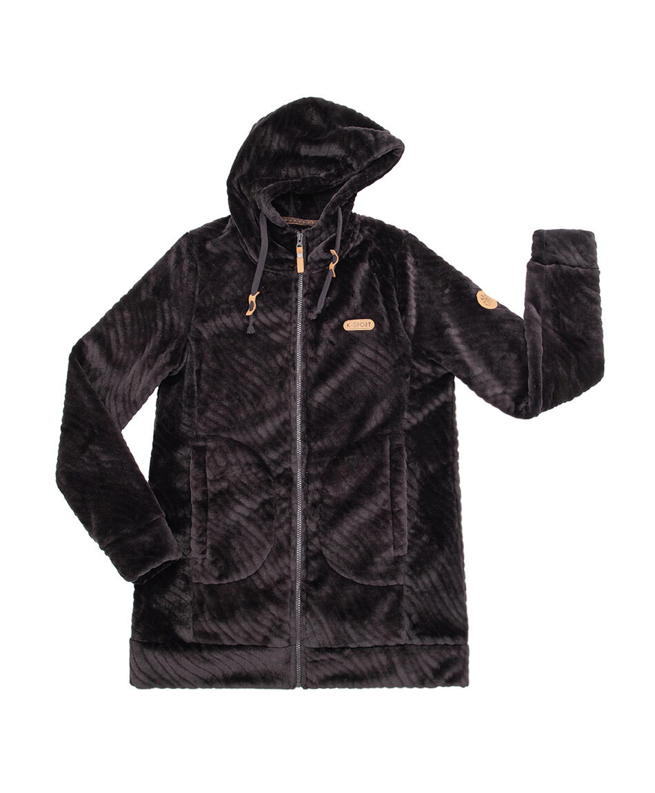 Polar deportivo mujer negro largo