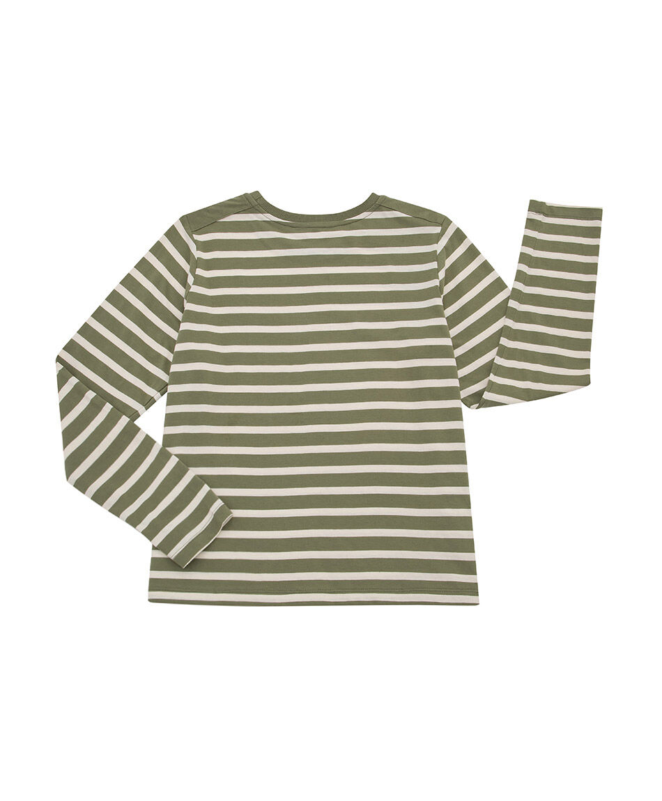 Polera mujer rayas bicolor