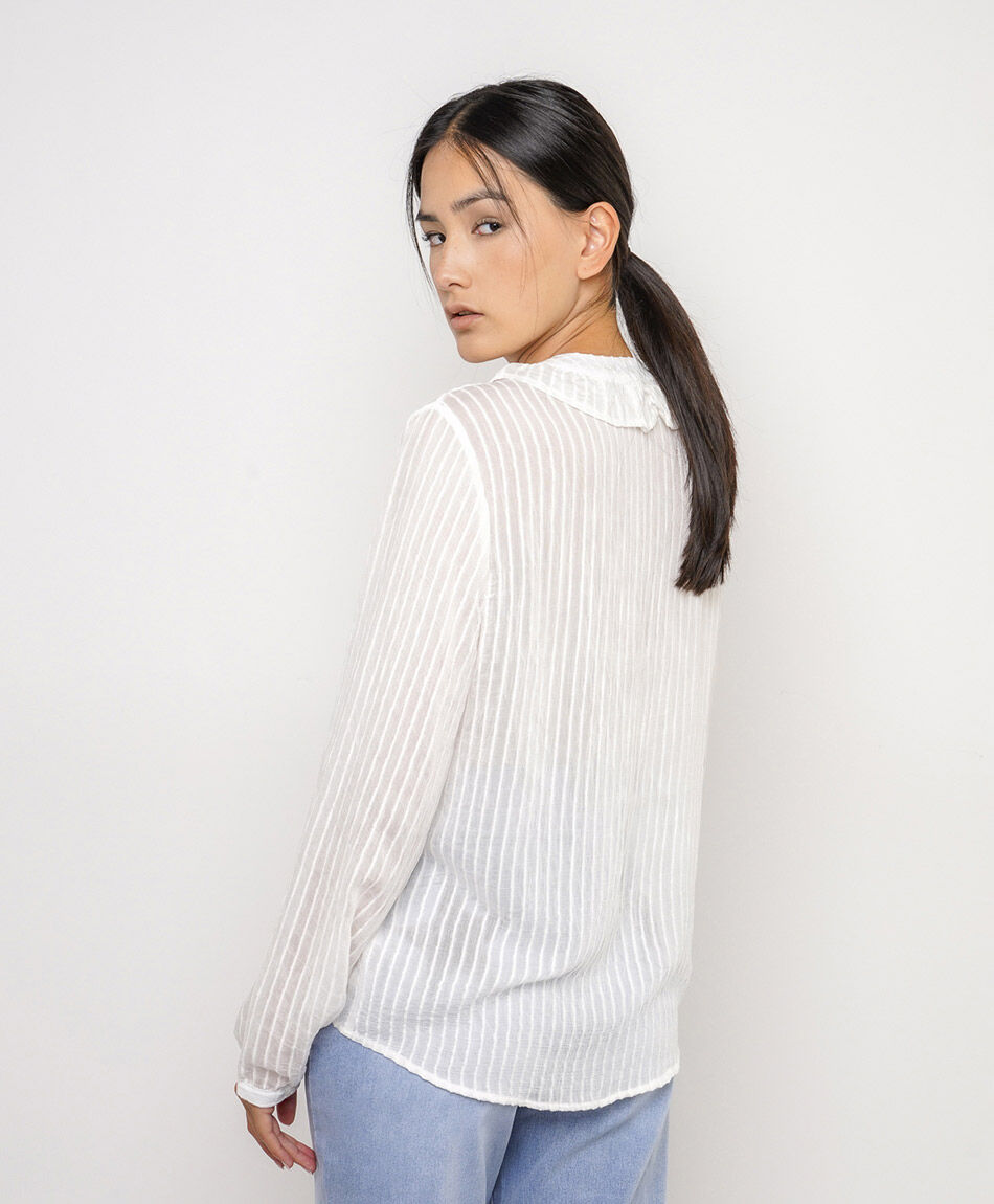 Blusa mujer volantes fresca