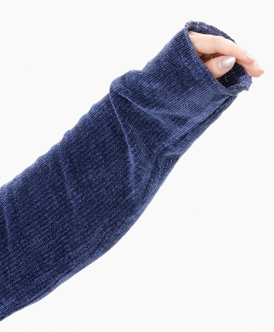 Sweater mujer chenille azul