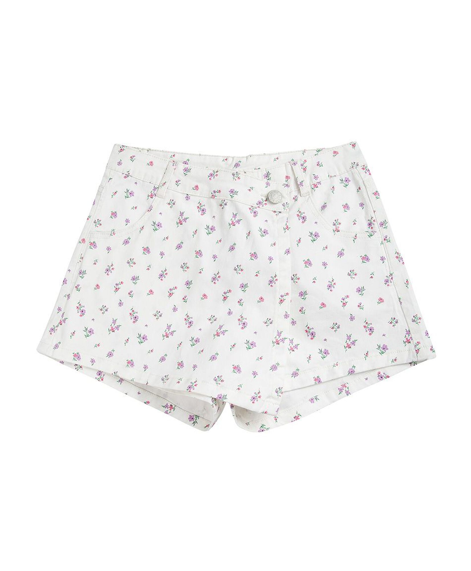 Short niña falda mini flores Short niña falda mini flores