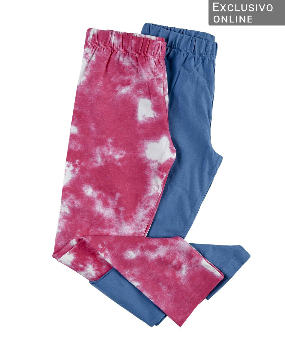 Pack 2 leggins ni&ntilde;a