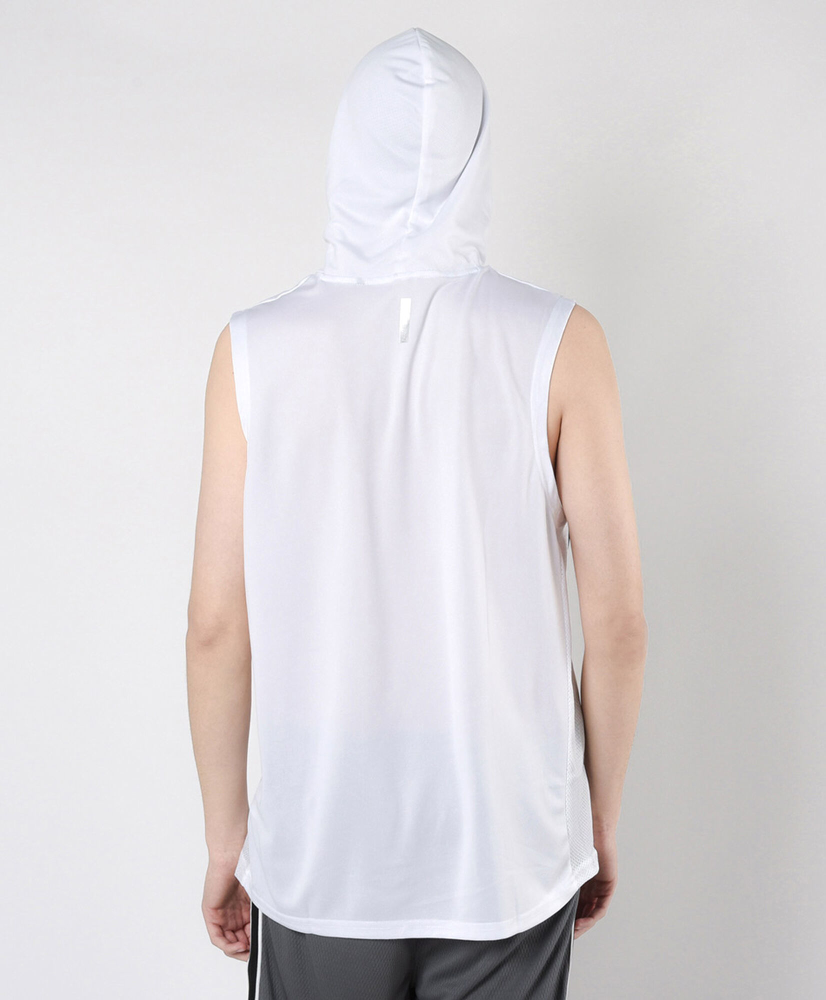 Polera deportiva hombre gorro sin mangas Polera deportiva hombre gorro sin mangas
