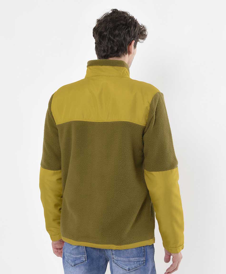 Chaqueta hombre polar bicolor