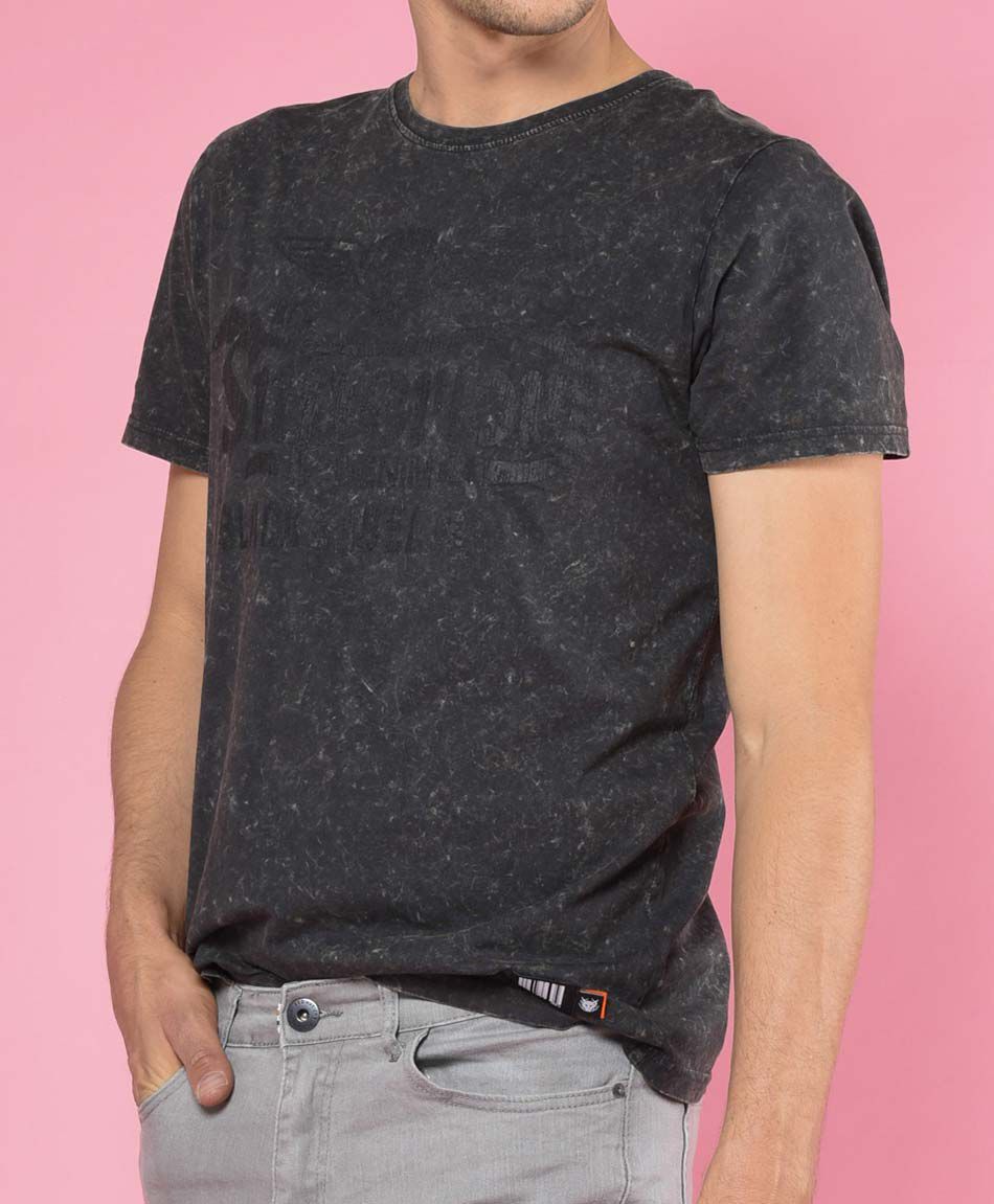 Polera manga corta cuello redondo
