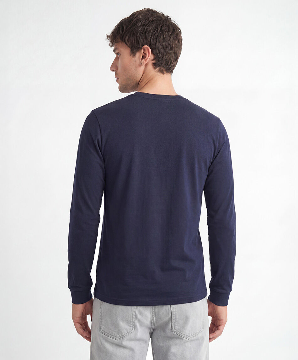 Polera hombre manga larga b&aacute;sica