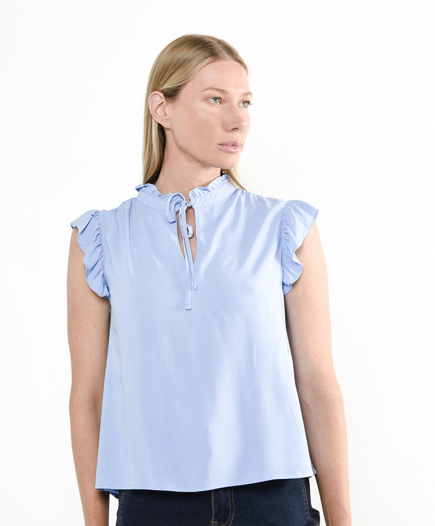 Blusa mujer cuello tirantes Blusa mujer cuello tirantes