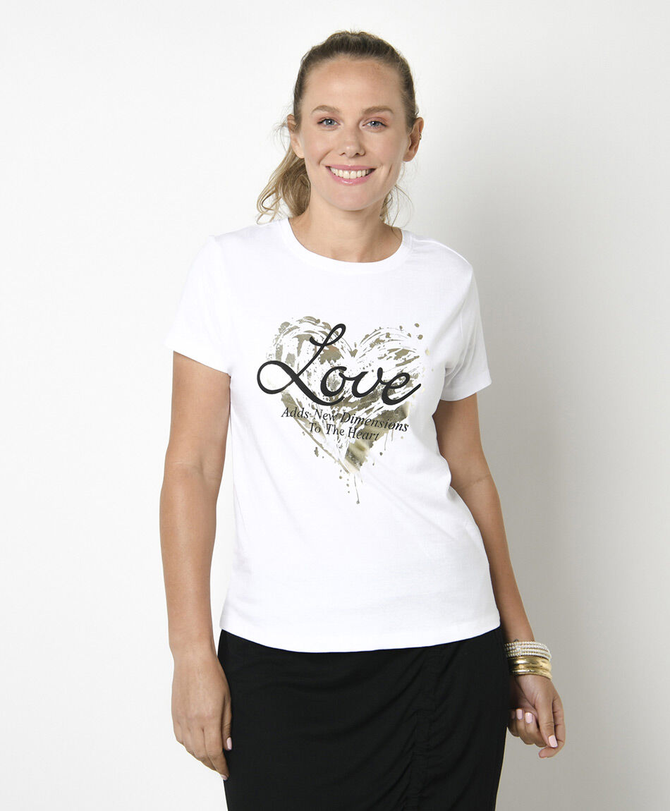 Polera mujer estampado love