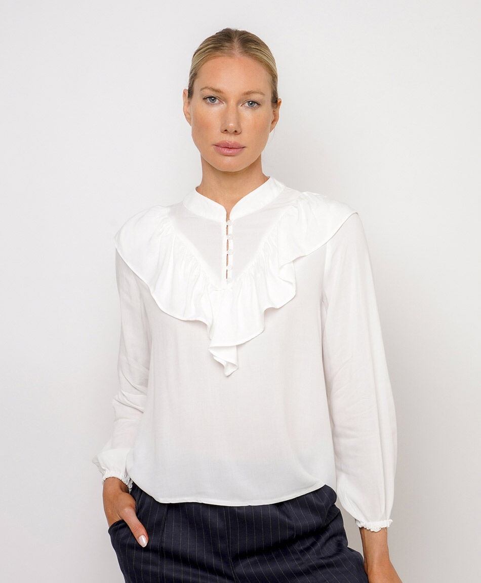 Blusa mujer ligera vuelitos white