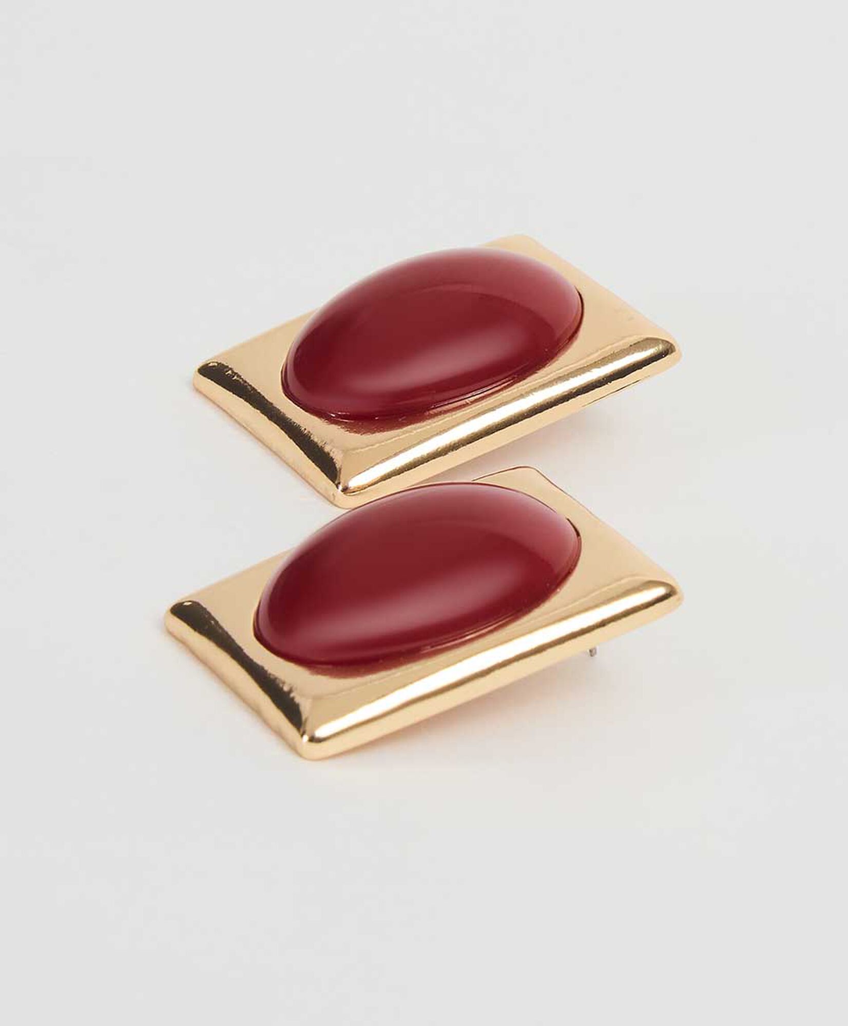 Aros mujer piedras rojas Aros mujer piedras rojas