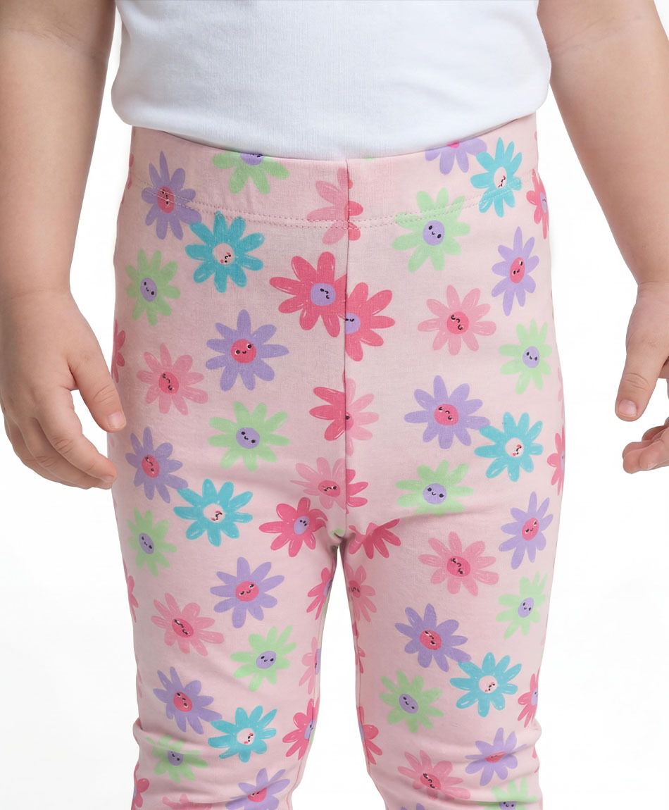 Leggins beb&eacute; florcitas colores