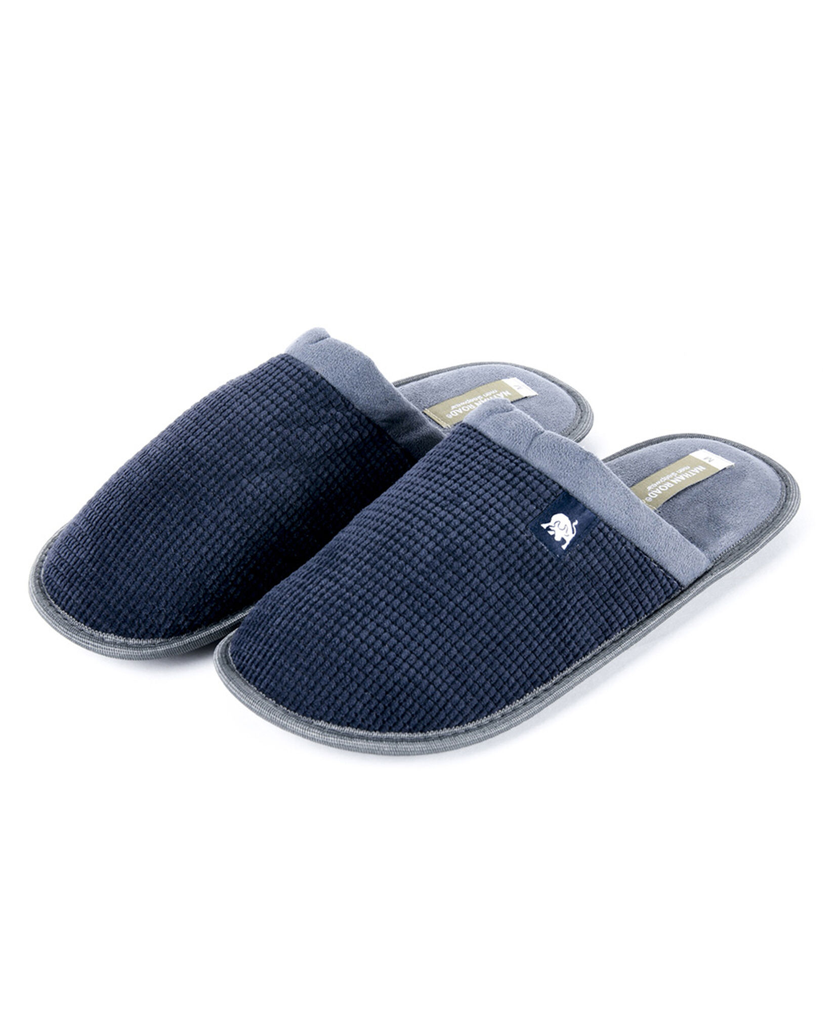 Pantufla hombre textura azul Pantufla hombre textura azul