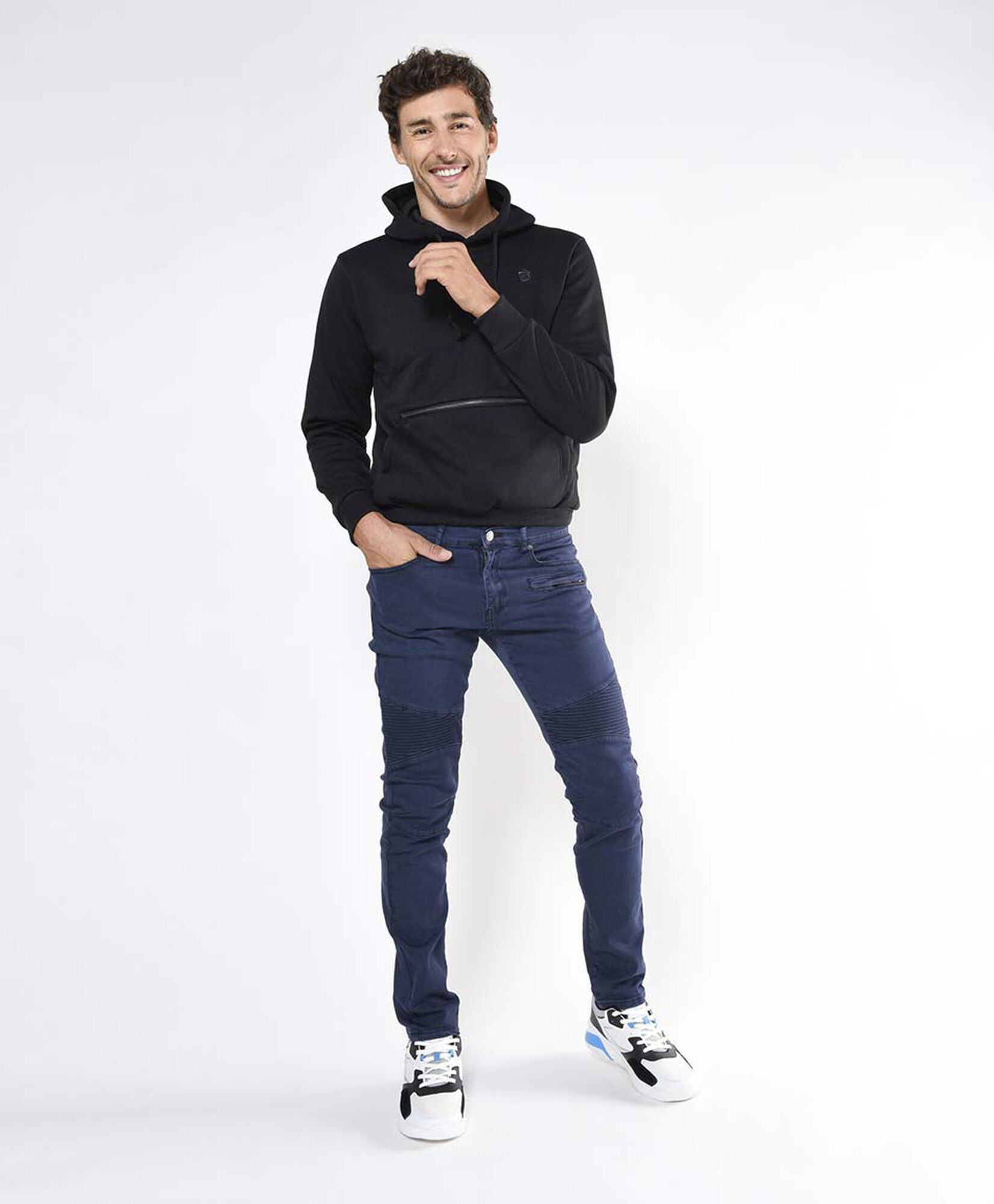 Jeans hombre elasticado frontal skinny fit Jeans hombre elasticado frontal skinny fit
