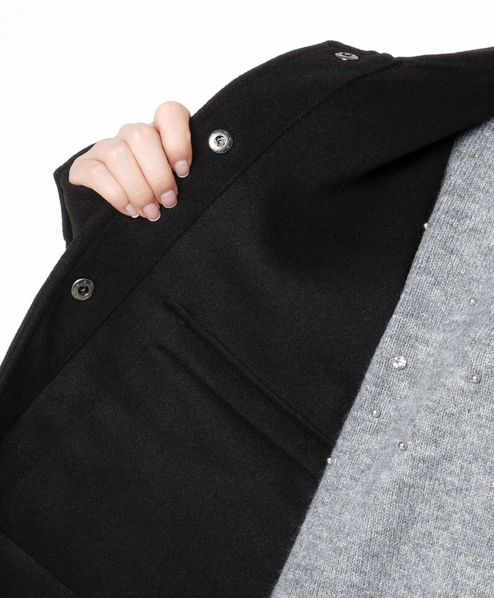 Chaqueta mujer bolsillo crop Chaqueta mujer bolsillo crop