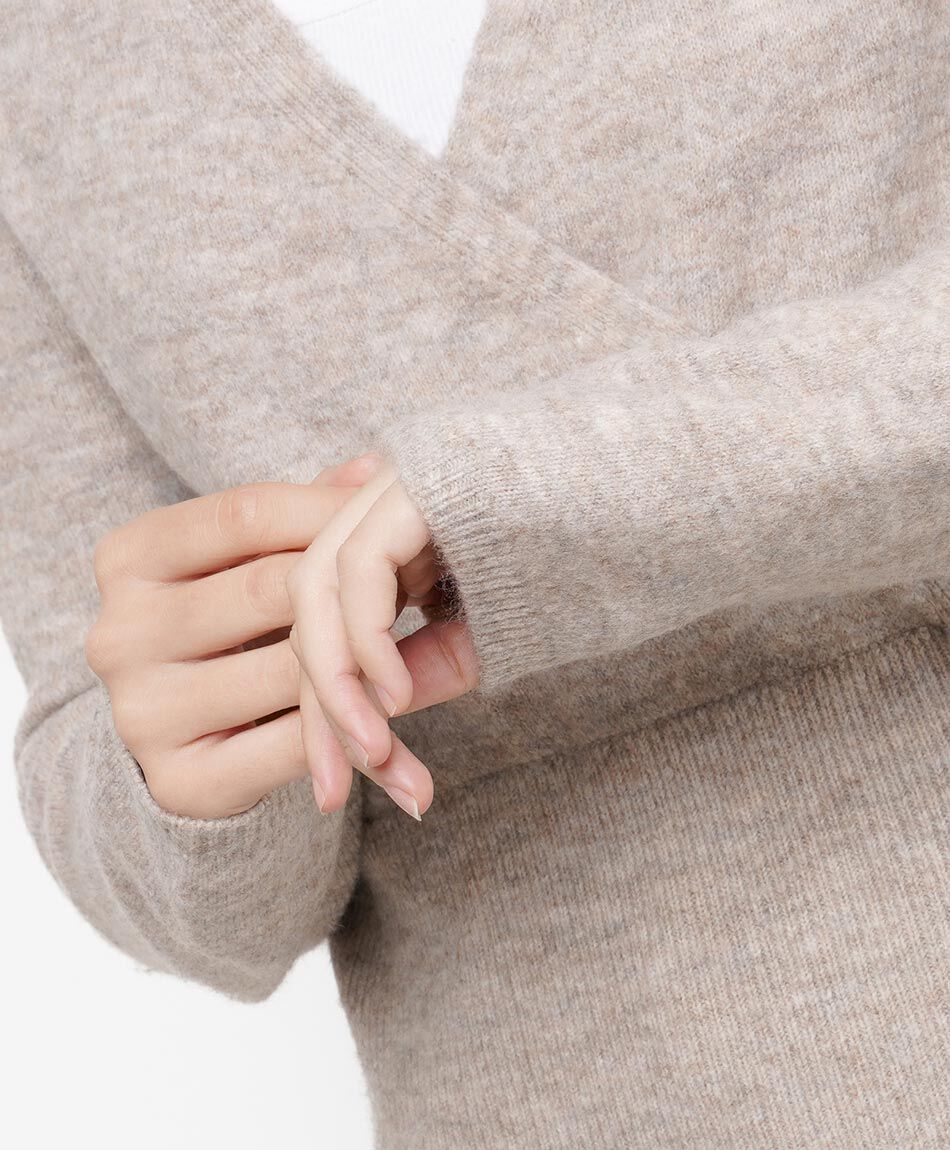 Sweater mujer cruzado botones