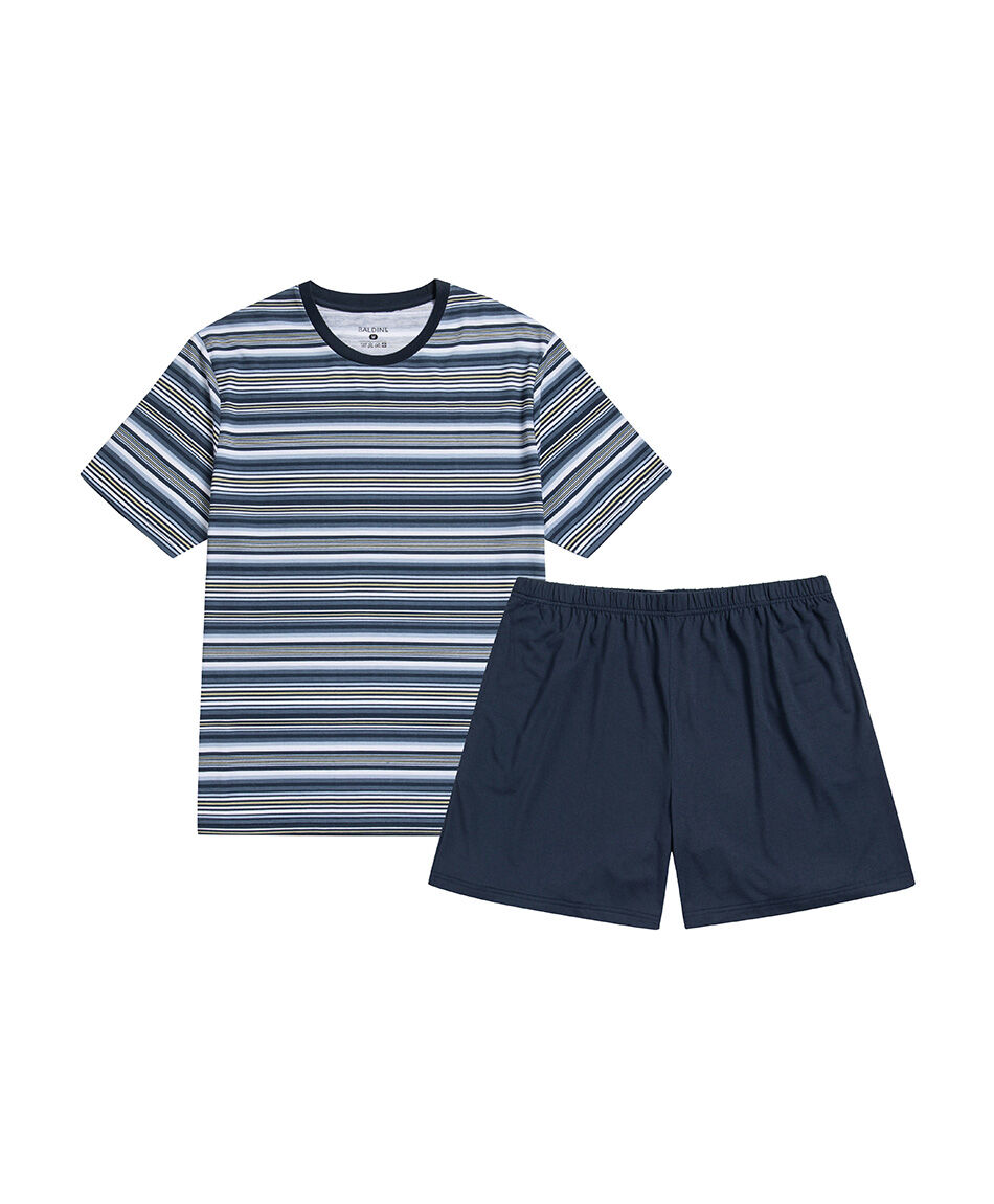Pijama hombre short rayas