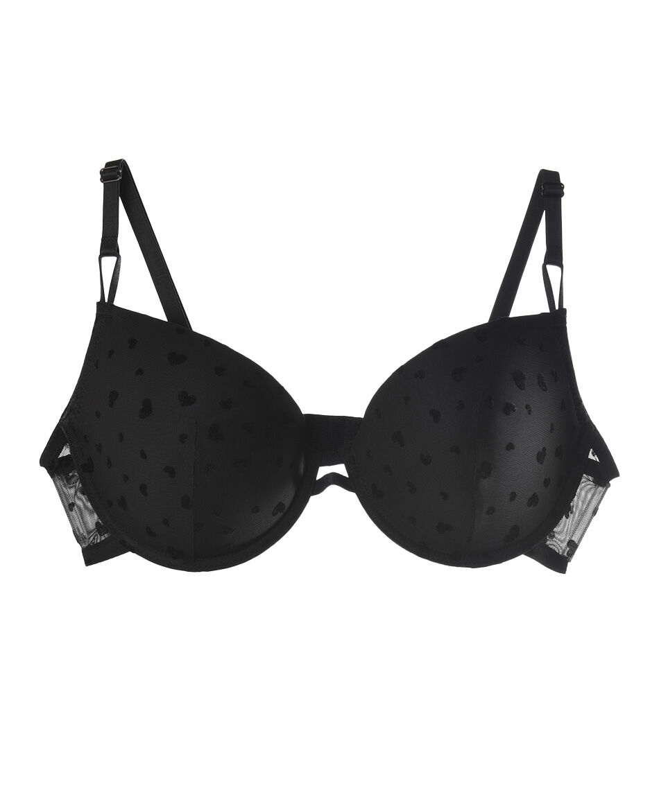 Sost&eacute;n mujer corazones