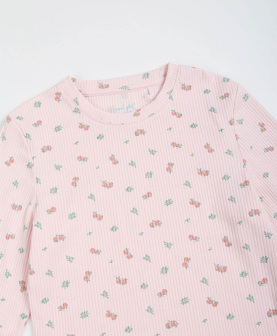 Polera ni&ntilde;a cereza pink