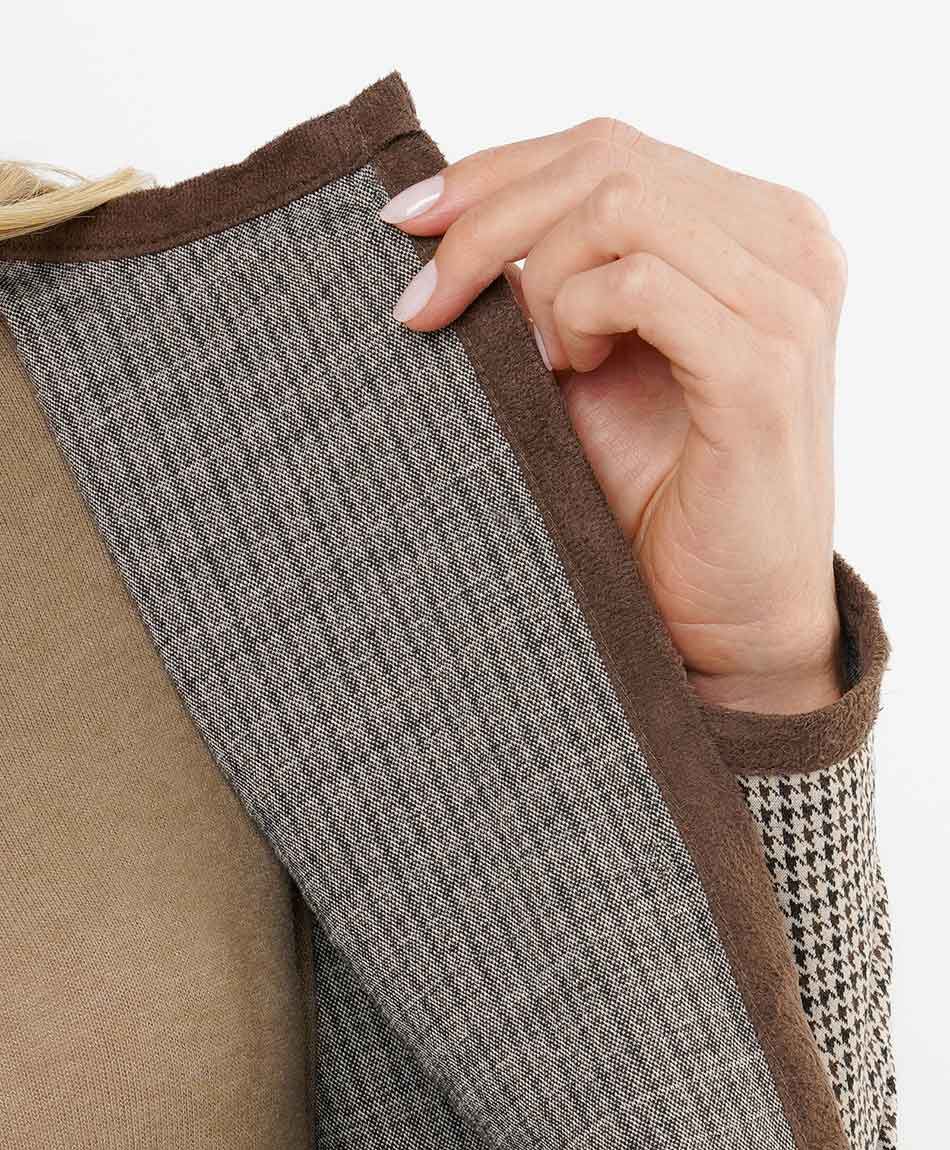 Chaqueta mujer look tweed