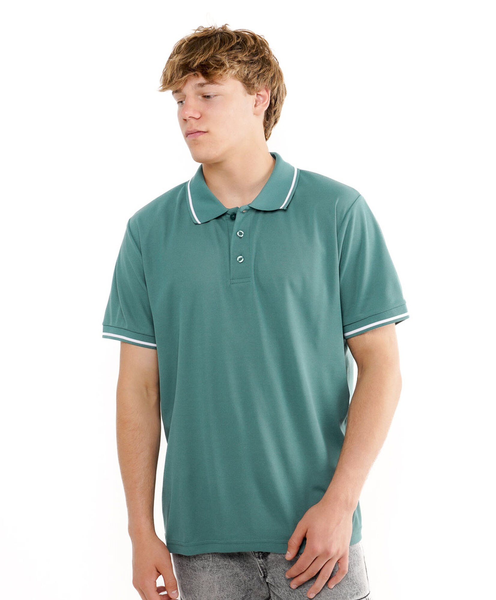 Polera hombre dry fit polo líneas Polera hombre dry fit polo líneas