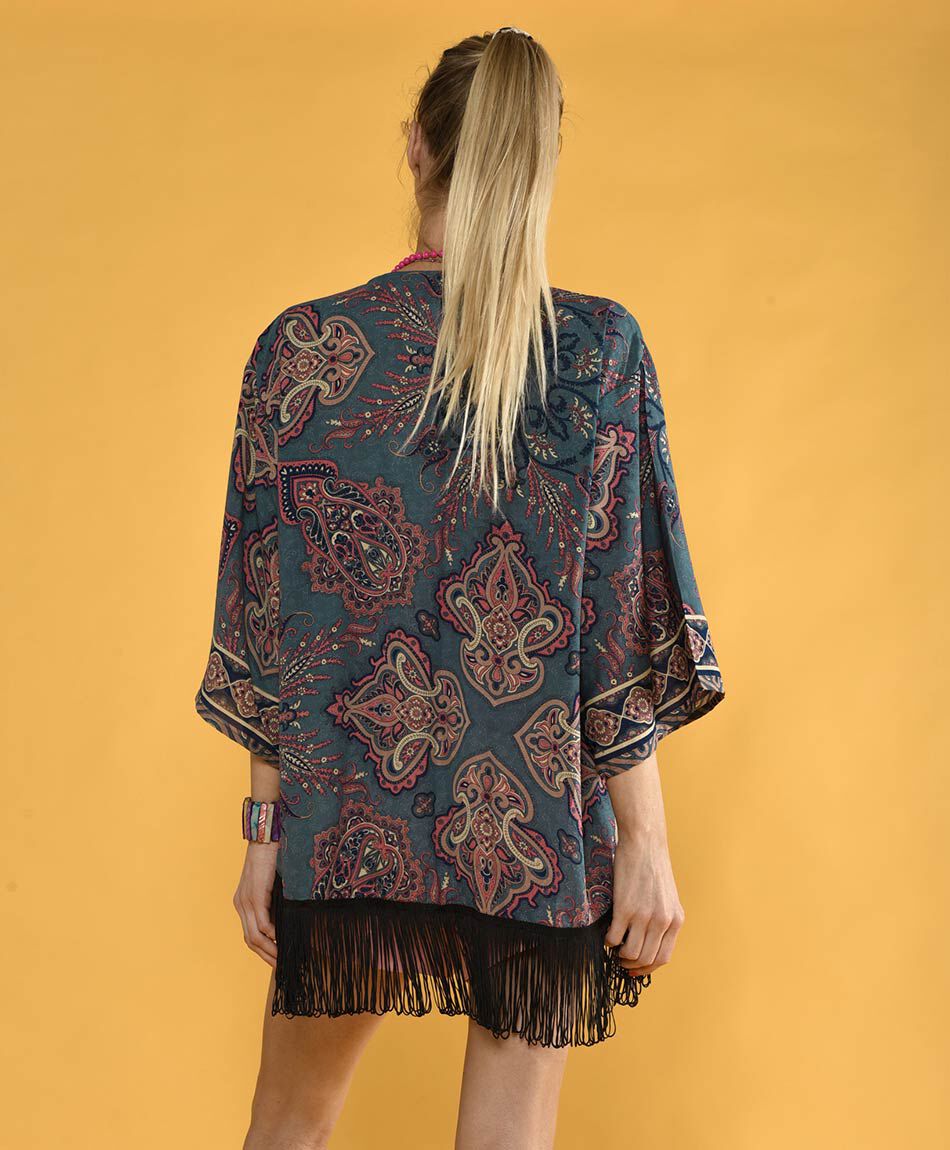 Kimono estamp flecos