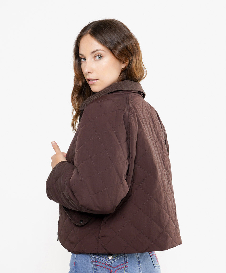 Parka mujer urban soul brown