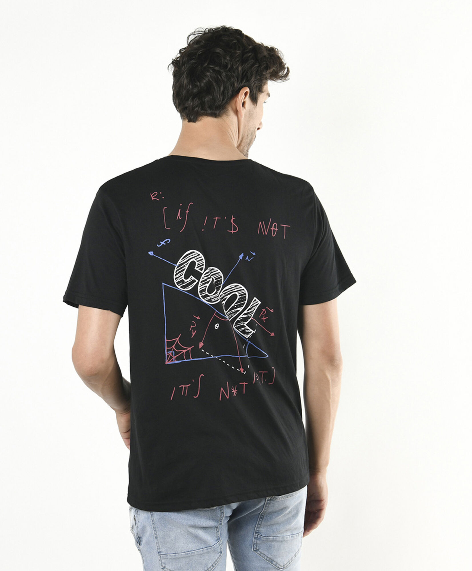 Polera hombre doble estampado cool Polera hombre doble estampado cool