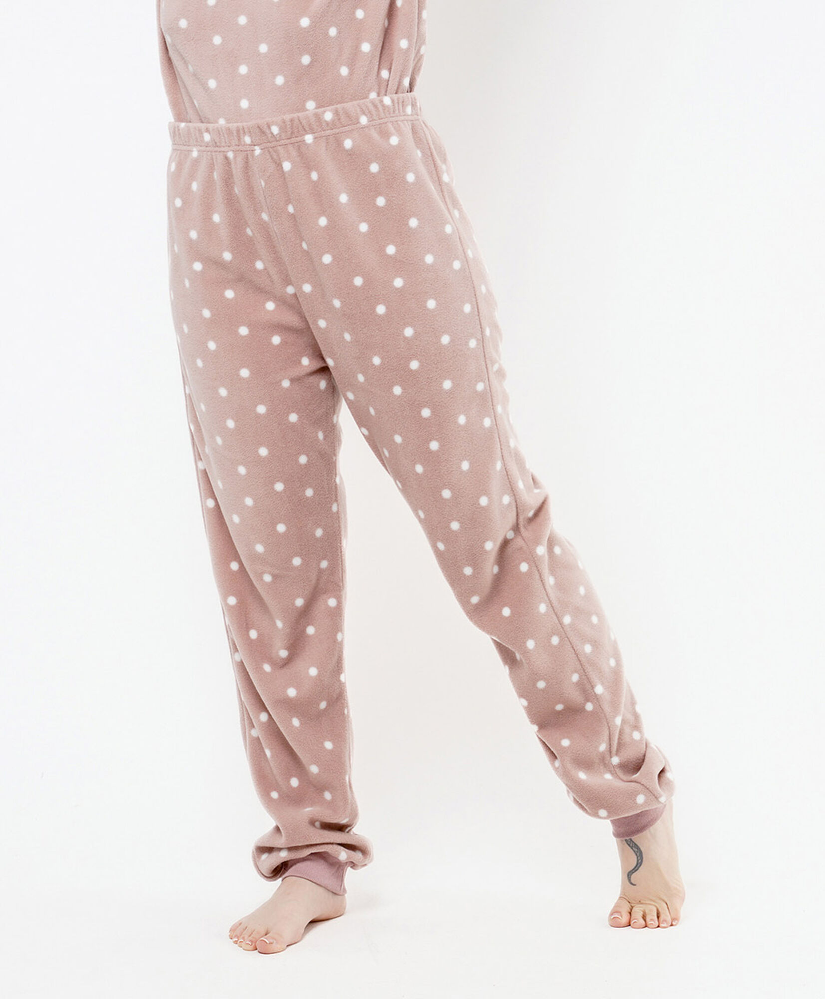 Pijama mujer micropolar puntos rosado Pijama mujer micropolar puntos rosado