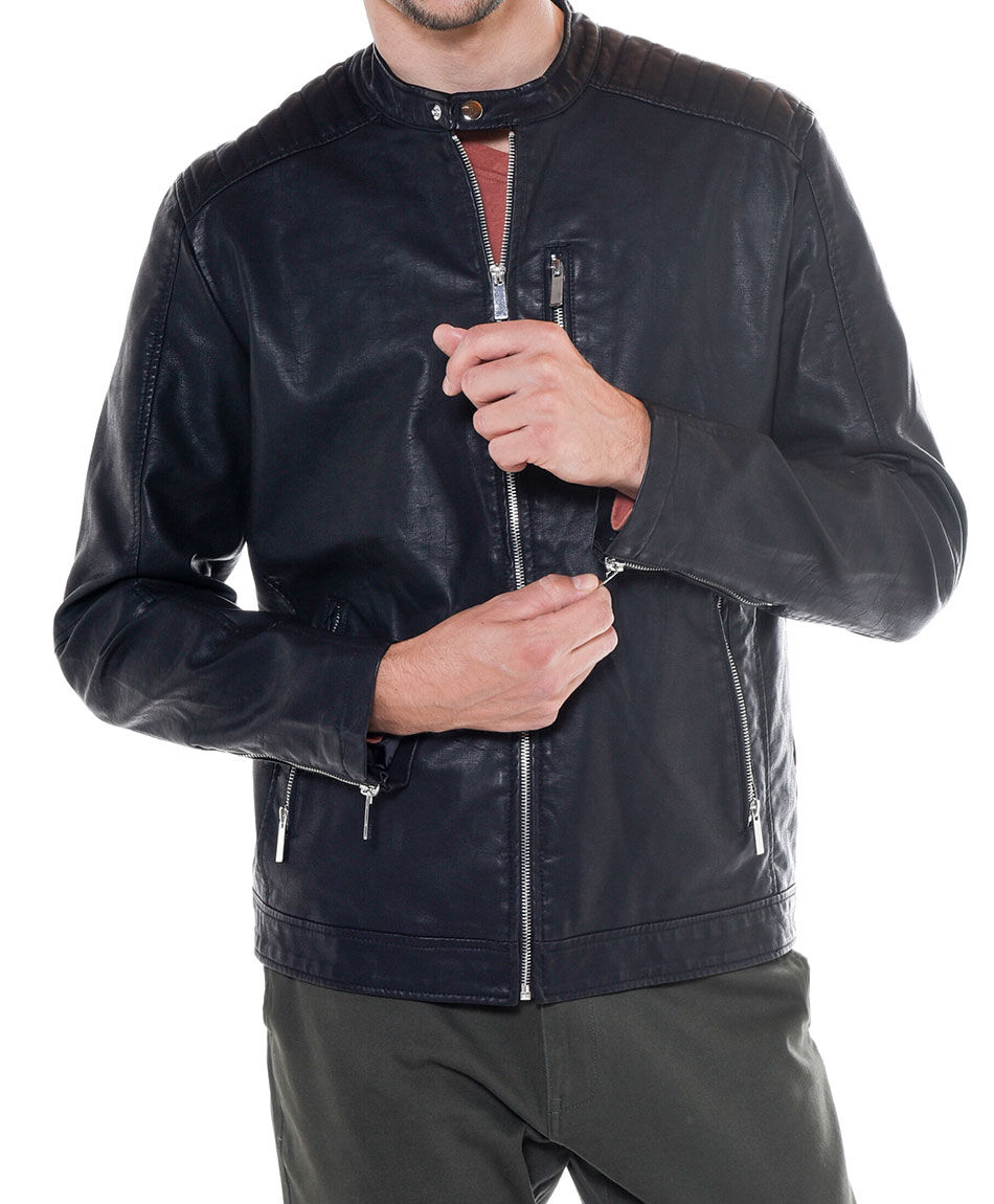 Chaqueta eco cuero