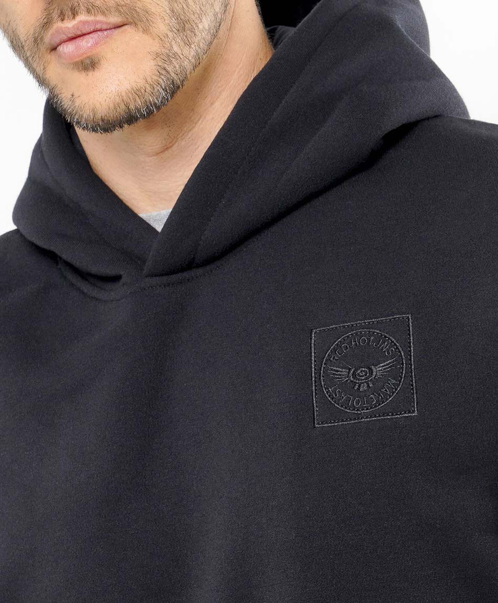 Polerón hombre bordado gorro Polerón hombre bordado gorro