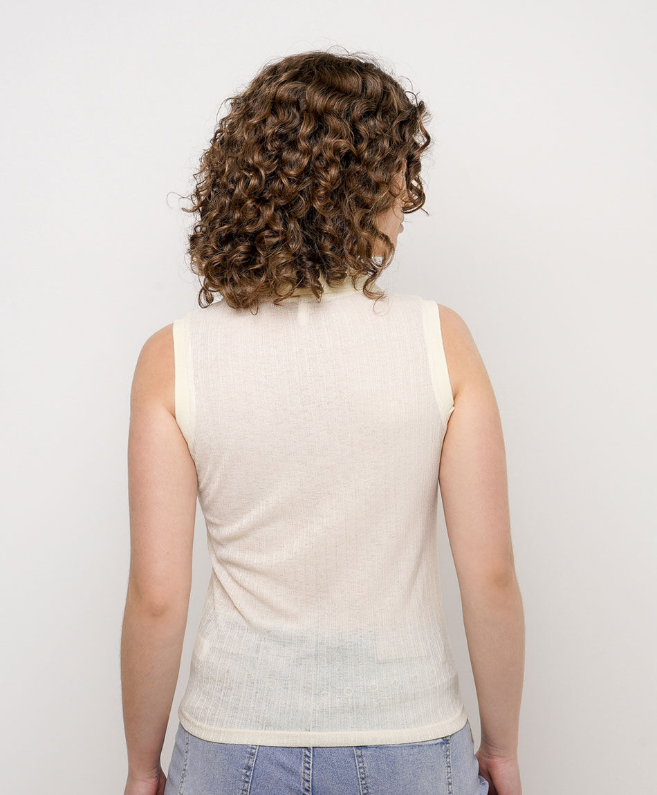 Polera mujer jacquard polo