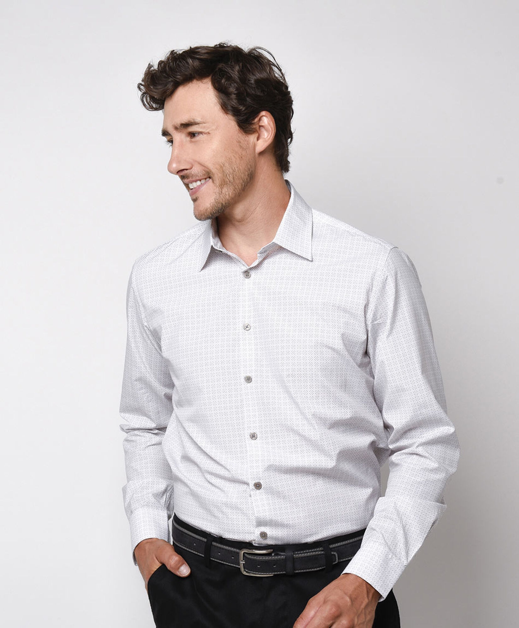 Camisa hombre mini rombos Camisa hombre mini rombos