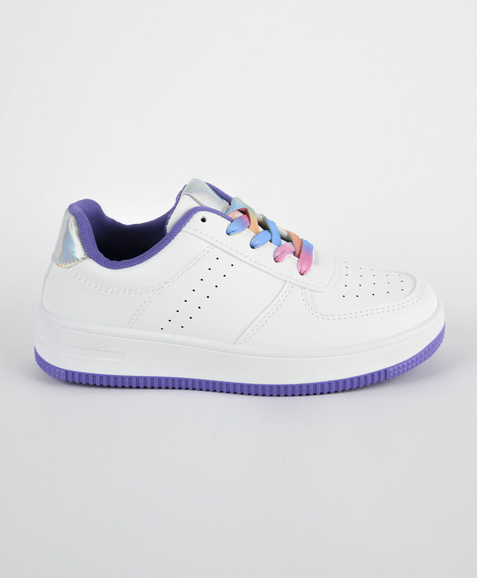 Zapatilla infantil cordones multicolor