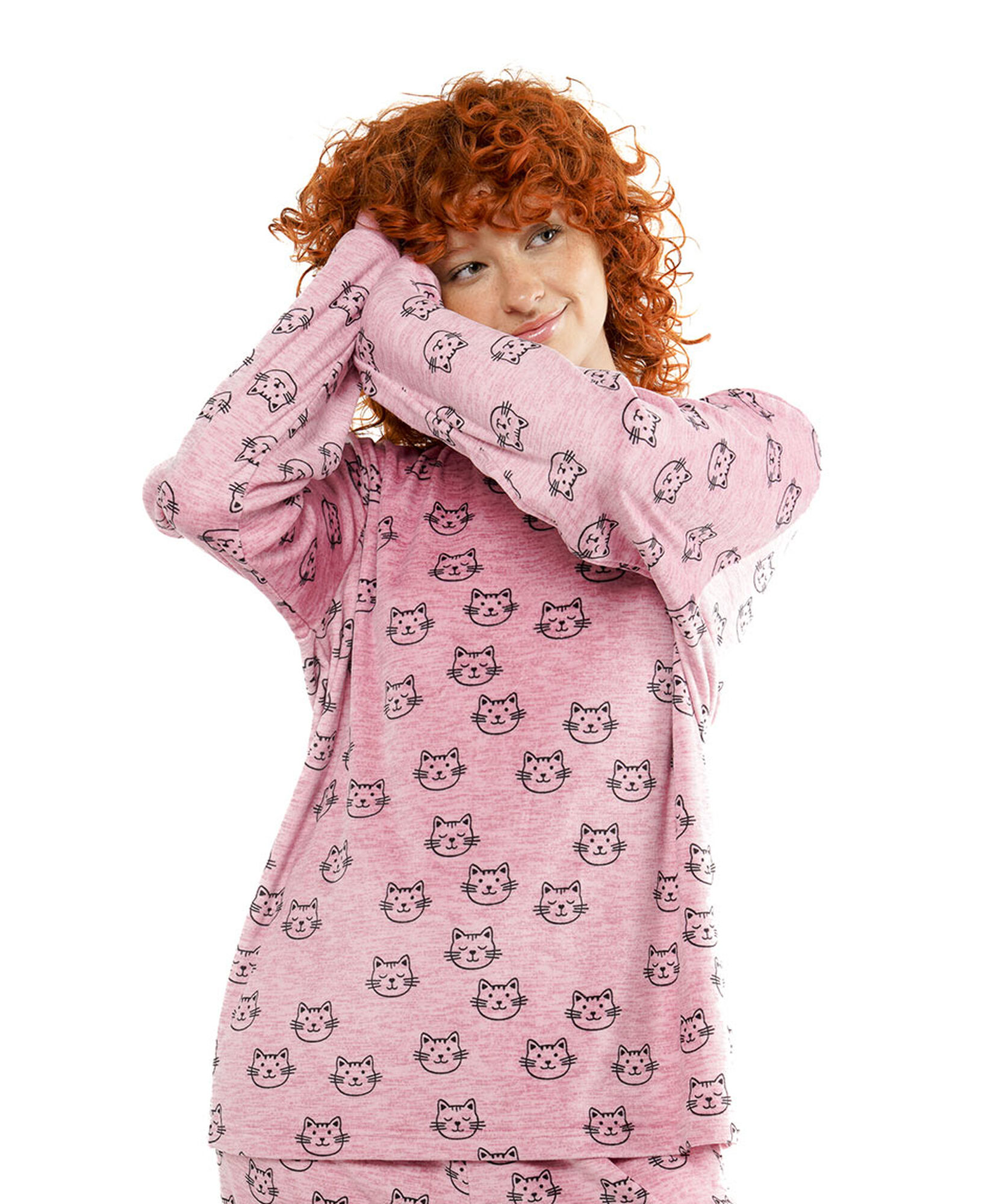 Pijama mujer micropolar gatitos Pijama mujer micropolar gatitos