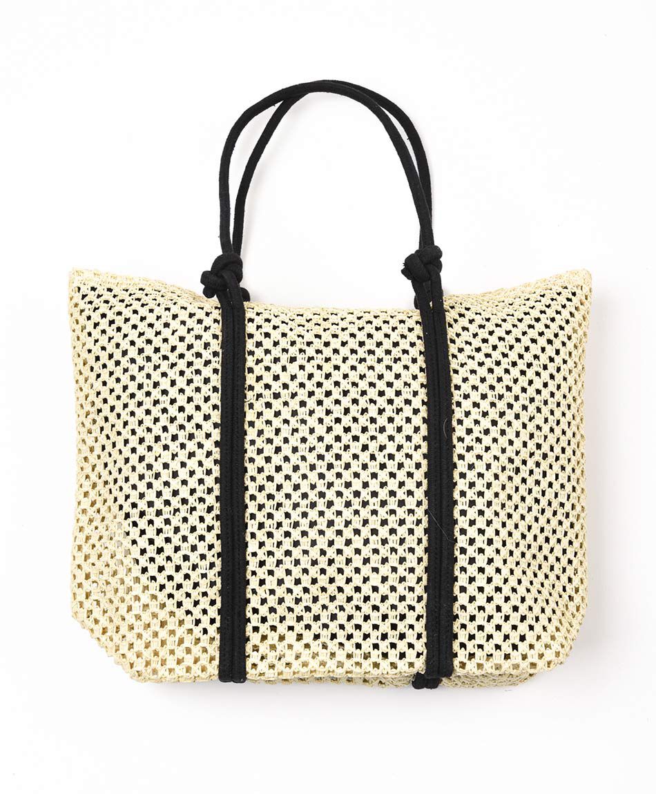 Bolso mujer playa estilo tejido