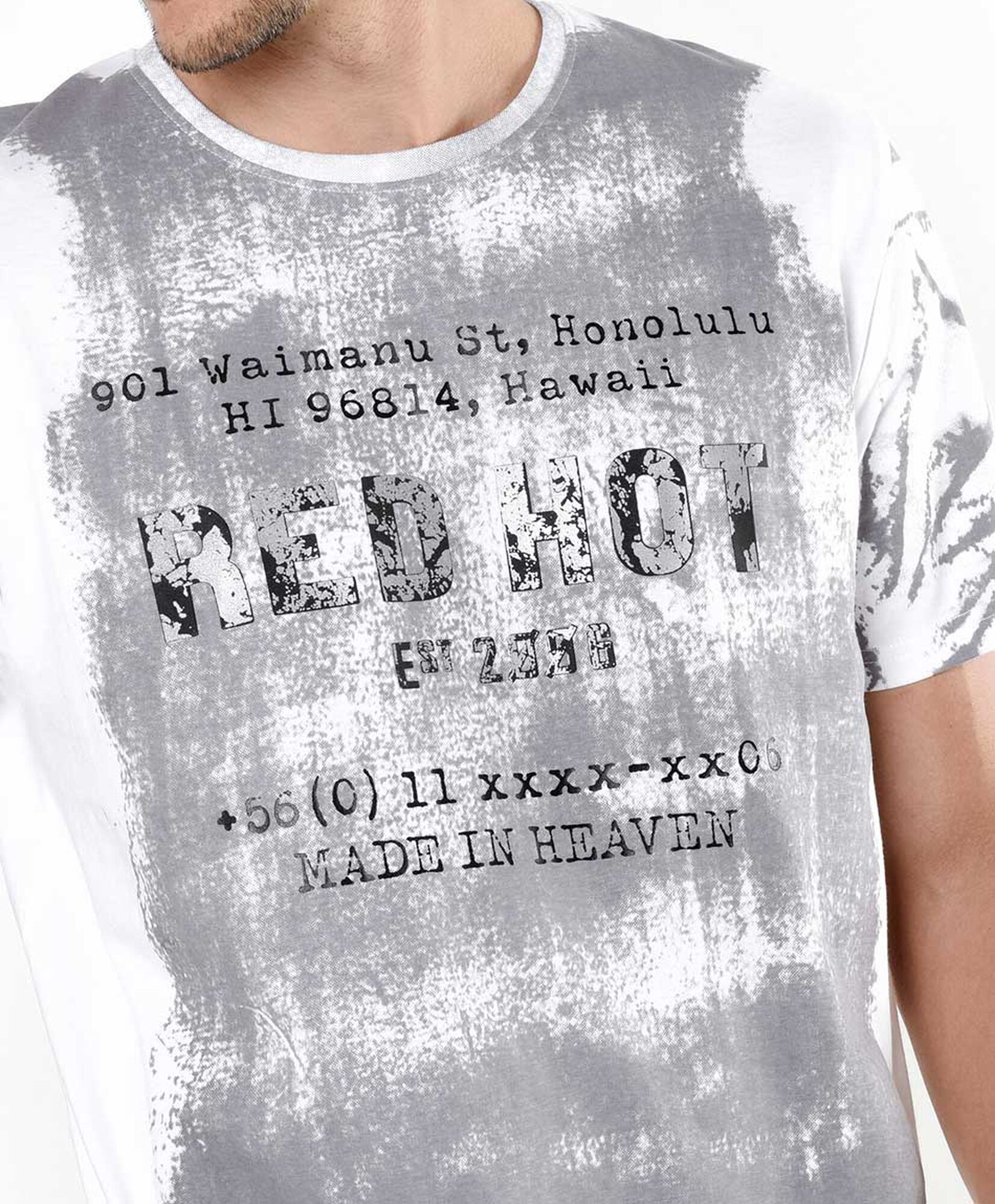 Polera hombre estampado color Polera hombre estampado color