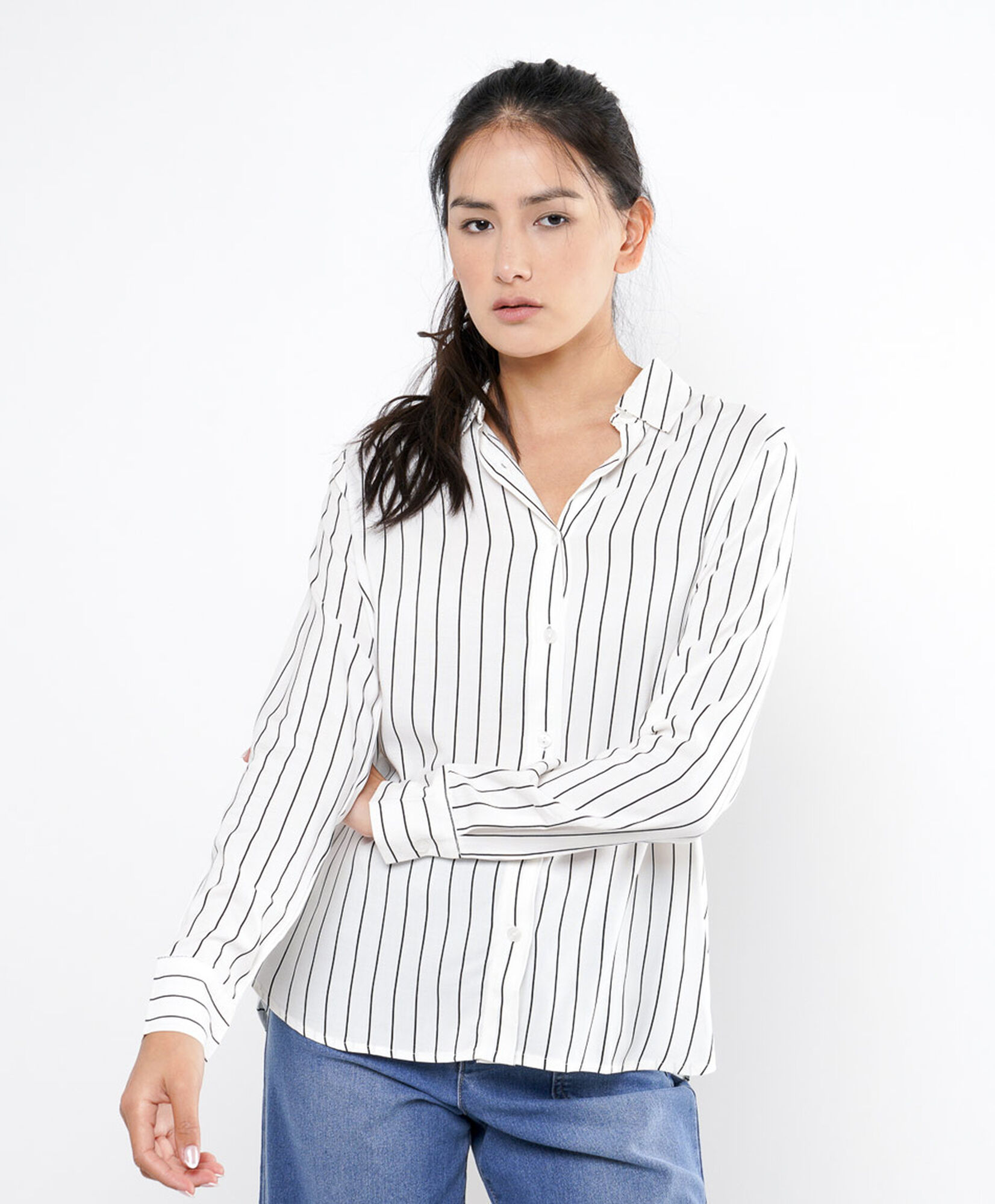 Blusa mujer líneas negras Blusa mujer líneas negras