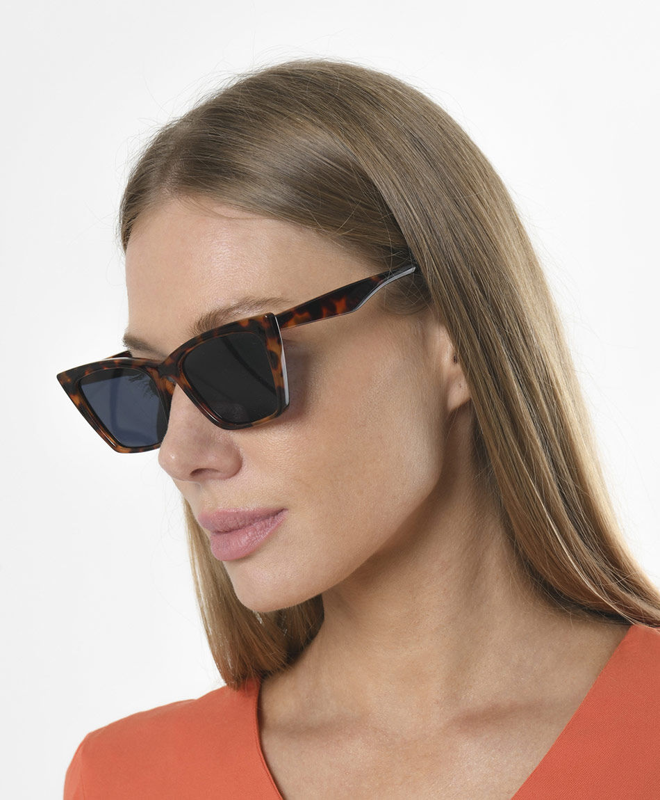 Lentes mujer animal print protecci&oacute;n uv