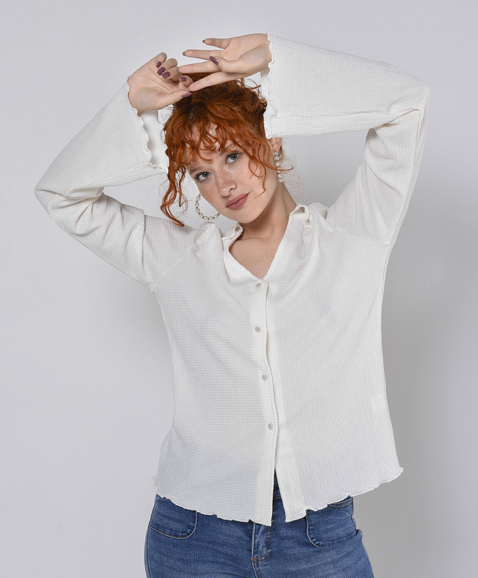 Blusa mujer texturizada