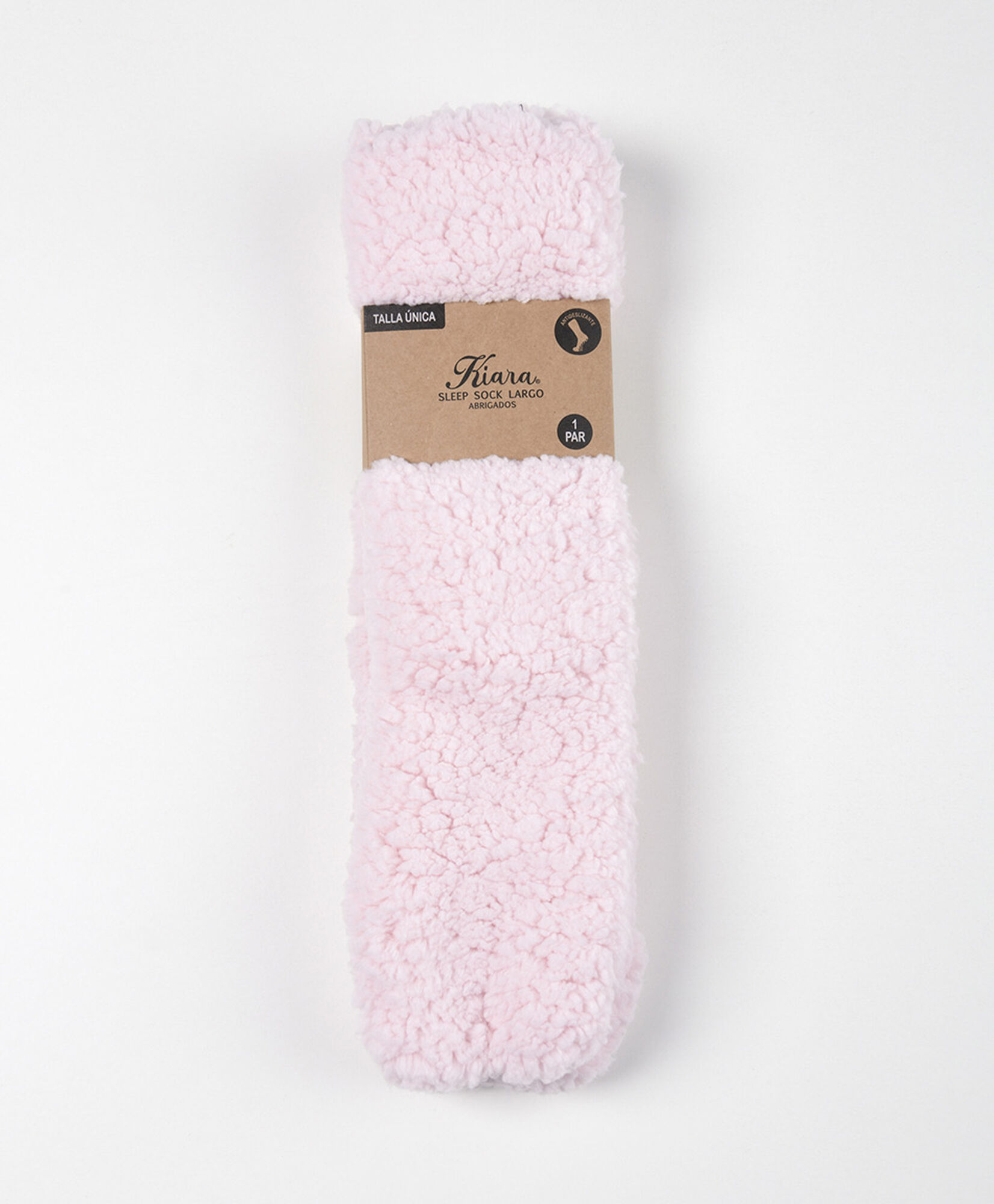 Calcetín mujer chiporro antideslizante rosado Calcetín mujer chiporro antideslizante rosado