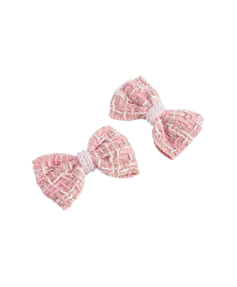 Set 2 pinches infantil cinta perlas