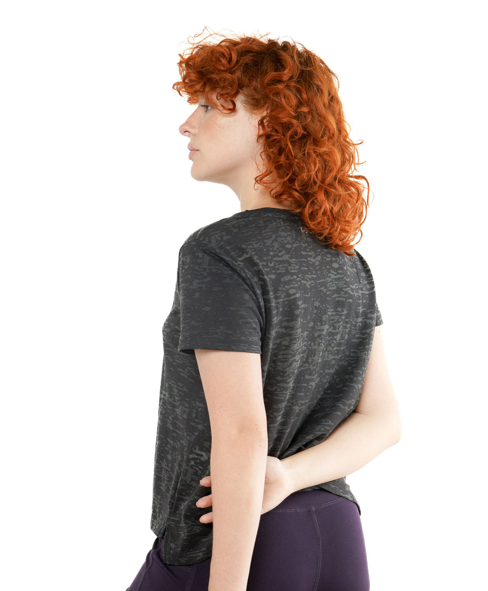 Polera deportiva mujer jaspeada print Polera deportiva mujer jaspeada print
