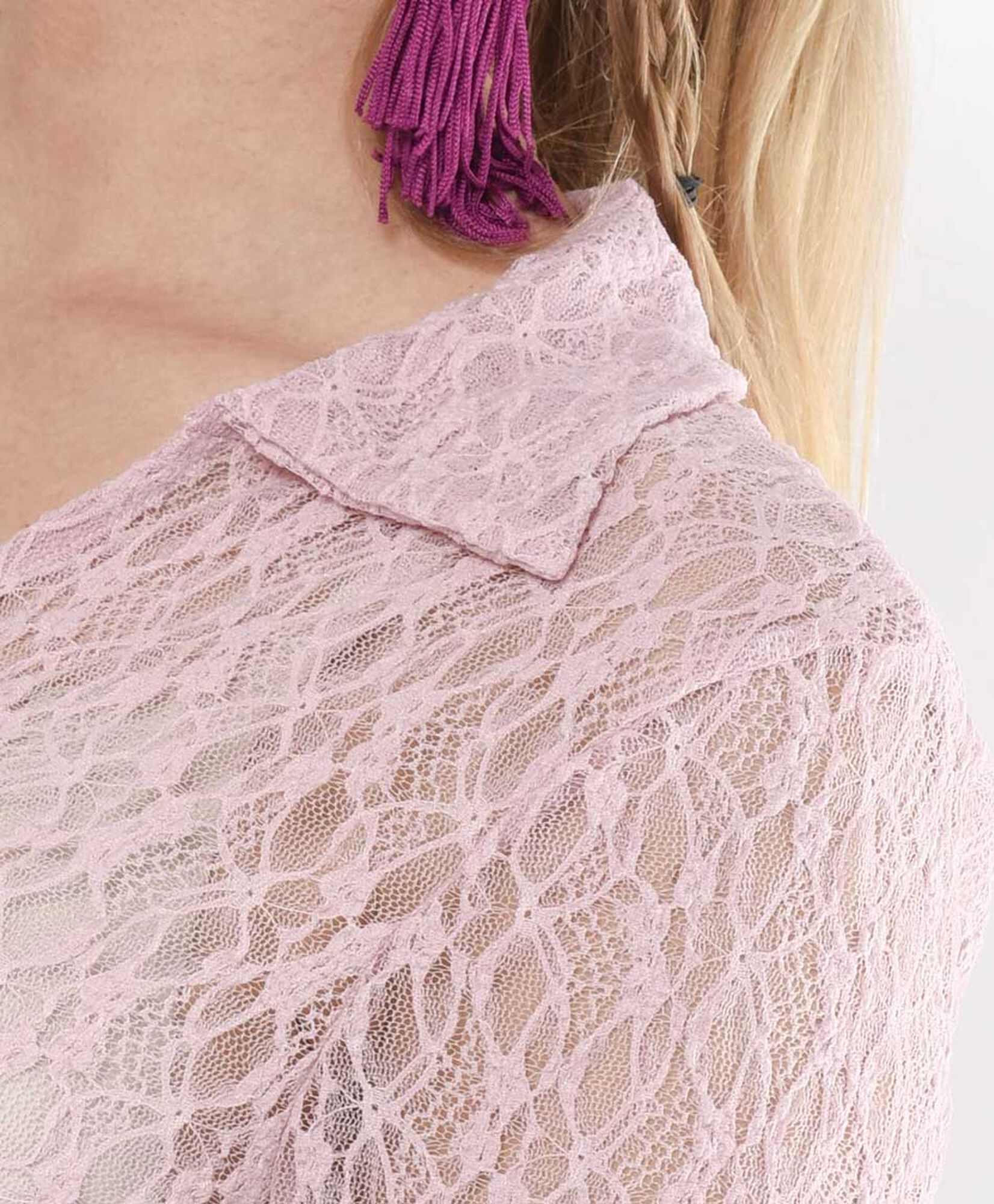 Blusa mujer encaje transparente Blusa mujer encaje transparente