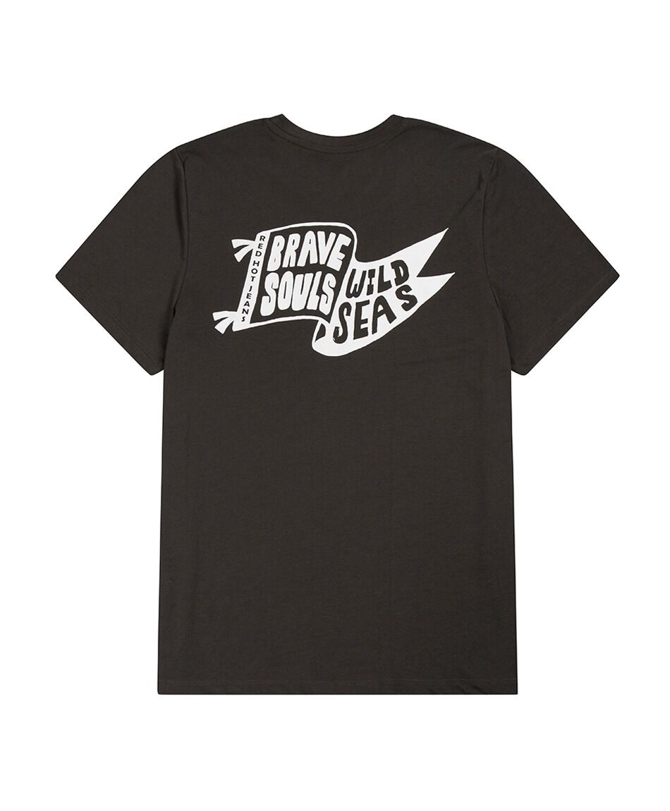 Polera hombre estampado adventure flags